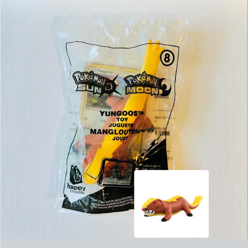 ⭐️5 For 25⭐️ Pokemon Sun & Moon 2017 McDonalds Happy Meal Toy - 8 Yungoos